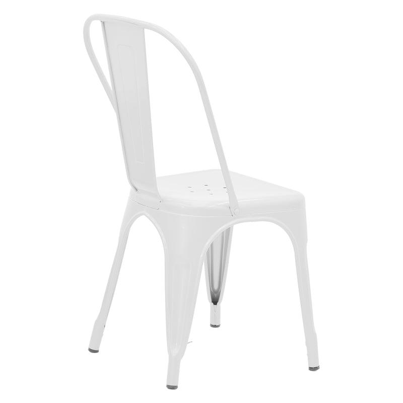 Scaun Utopia metal, 44x44x55 cm - Alb