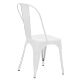 Scaun Utopia metal, 44x44x55 cm - Alb