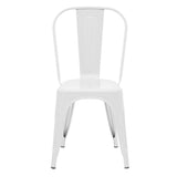 Scaun Utopia metal, 44x44x55 cm - Alb