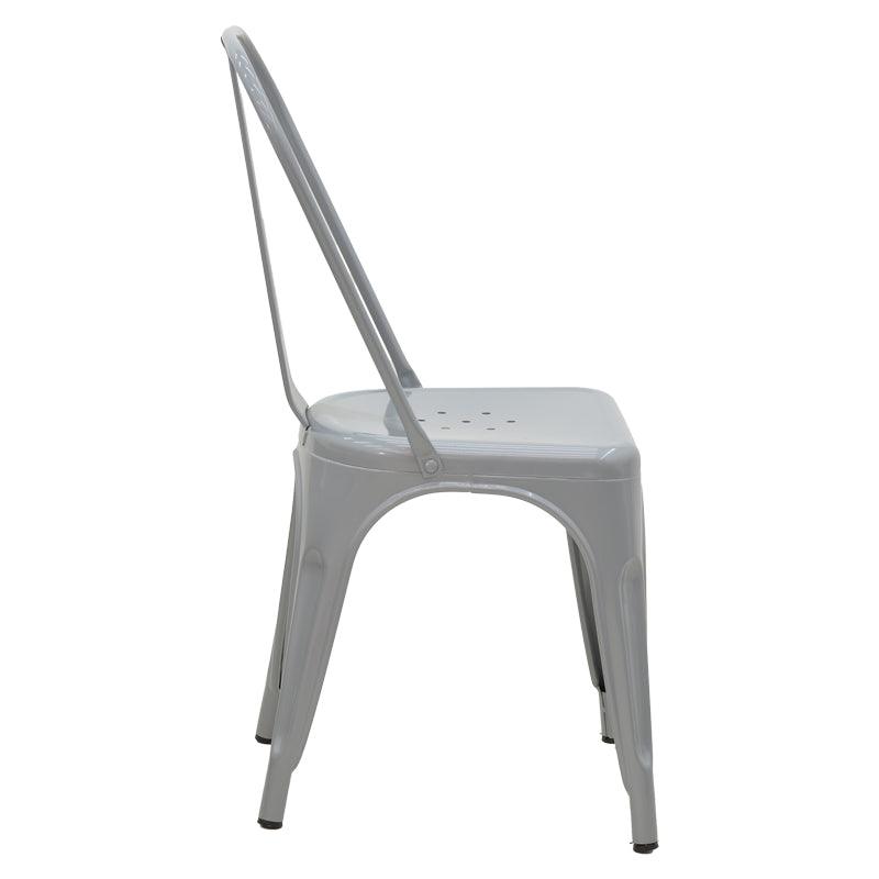 Scaun Utopia metal, 44x44x55 cm - Gri