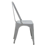 Scaun Utopia metal, 44x44x55 cm - Gri