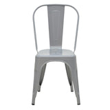 Scaun Utopia metal, 44x44x55 cm - Gri