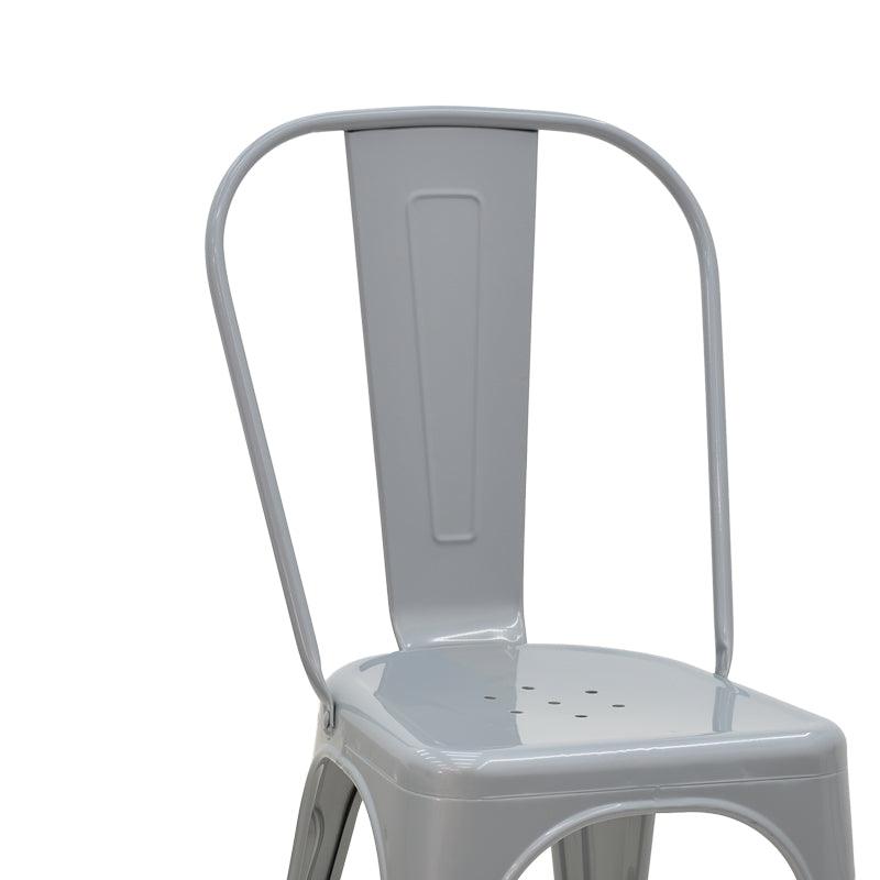 Scaun Utopia metal, 44x44x55 cm - Gri