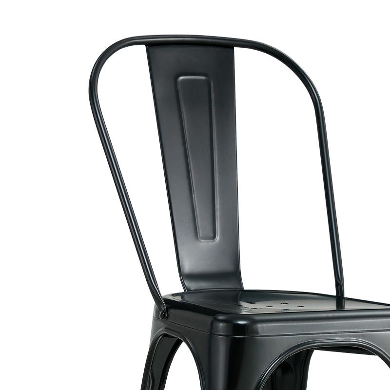 Scaun Utopia metal, 44x44x55 cm - Negru