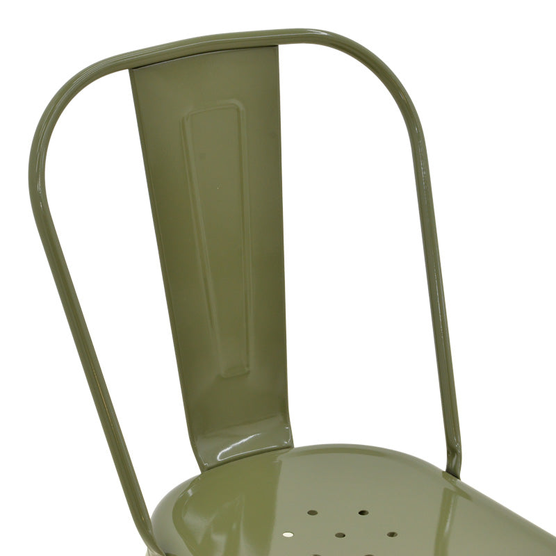 Scaun Utopia, metal, 44x44x85 cm - Verde