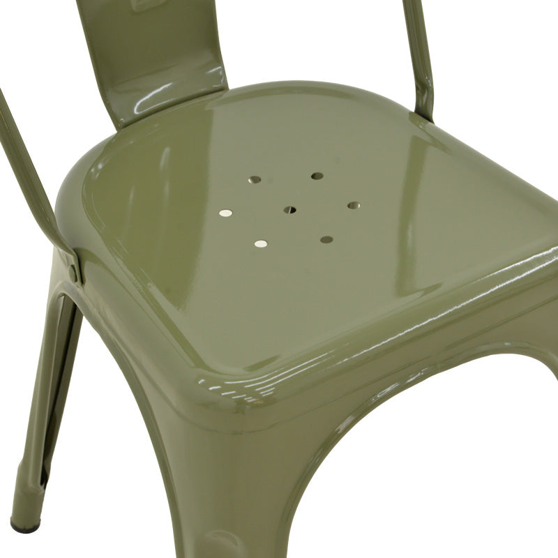 Scaun Utopia, metal, 44x44x85 cm - Verde