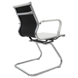 Scaun Valter PU 55x52x95cm - Alb