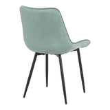 Scaun velvet Berne, Catifea, Verde, 53x62x84 cm
