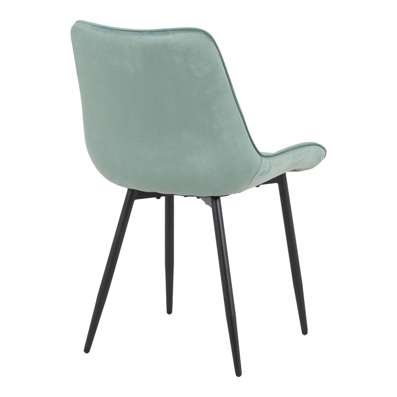 Scaun velvet Berne, Catifea, Verde, 53x62x84 cm, imagine suplimentara