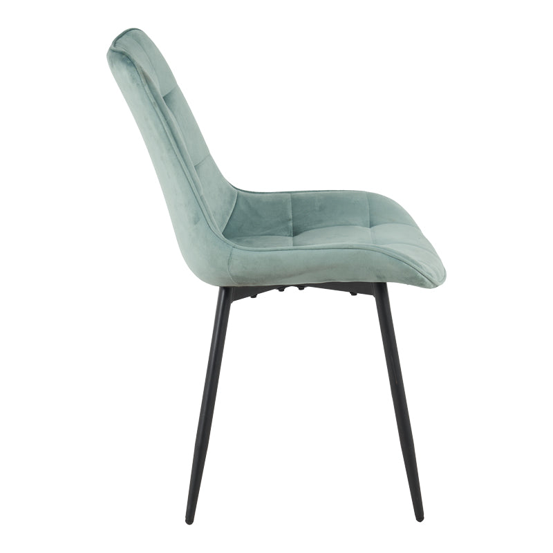 Scaun velvet Berne, Catifea, Verde, 53x62x84 cm, detaliu produs