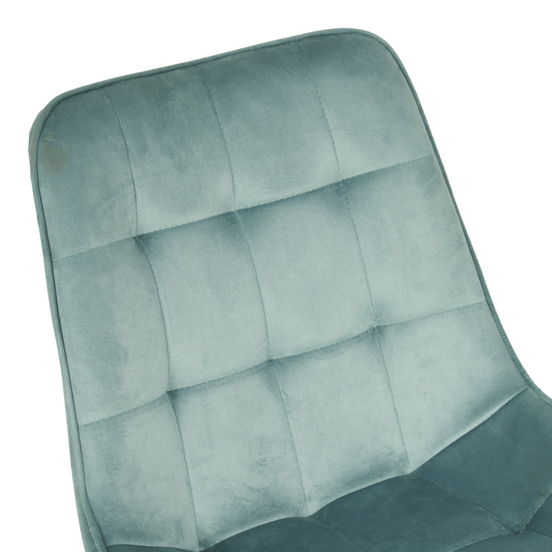 Scaun velvet Berne, Catifea, Verde, 53x62x84 cm, foto produs