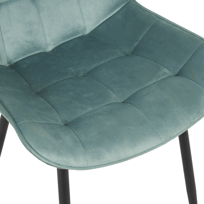 Scaun velvet Berne, Catifea, Verde, 53x62x84 cm, foto produs 6