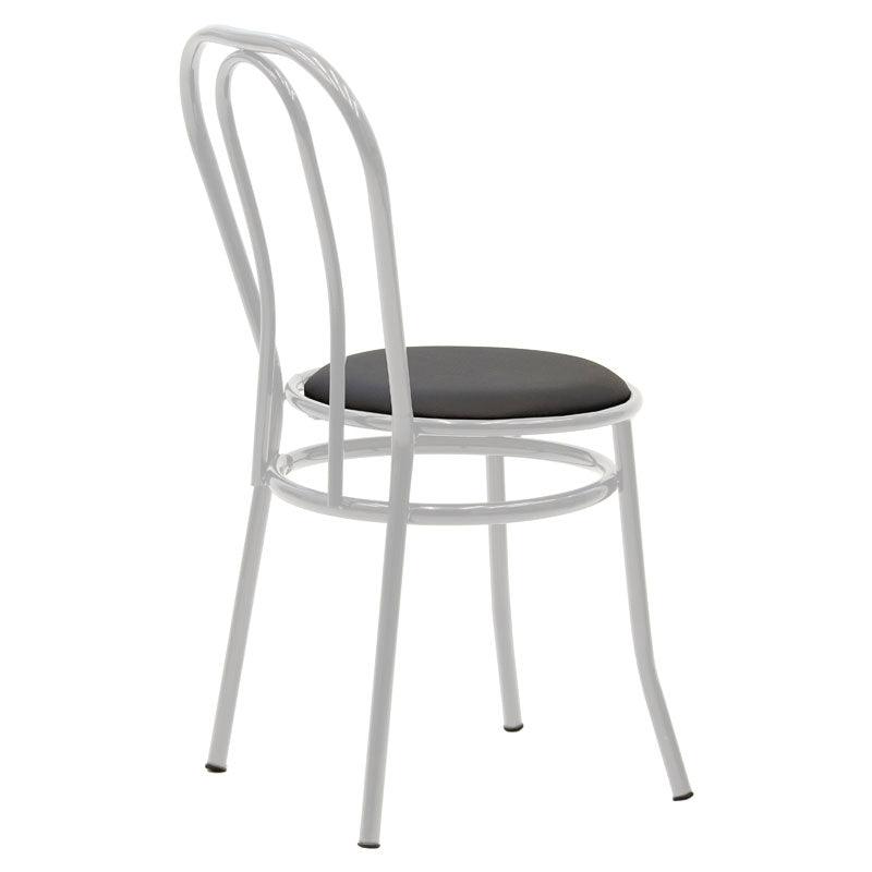 Scaun Vienna, metal, Negru, 47x40x85 cm