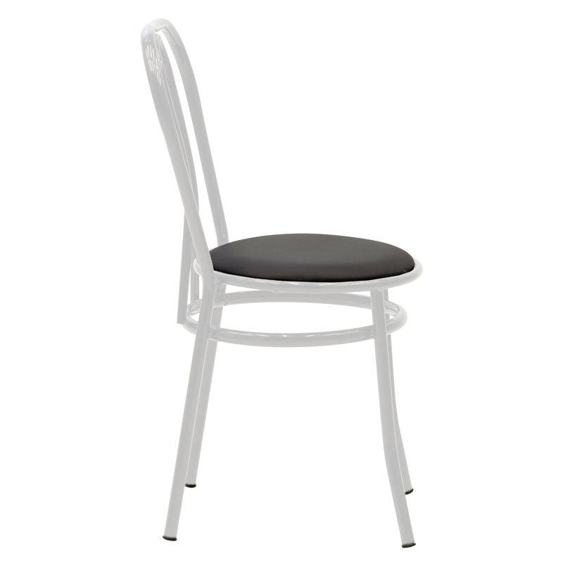 Scaun Vienna, metal, Negru, 47x40x85 cm