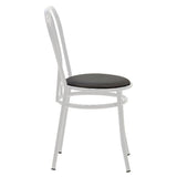 Scaun Vienna, metal, Negru, 47x40x85 cm