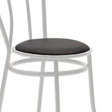Scaun Vienna, metal, Negru, 47x40x85 cm