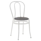 Scaun Vienna, metal, Negru, 47x40x85 cm