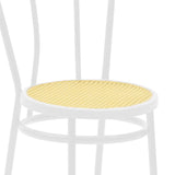 Scaun Vienna rattan metal, Alb - Bej, 100x200 cm - Bej
