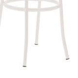 Scaun Vienna rattan metal, Alb - Bej, 100x200 cm - Alb