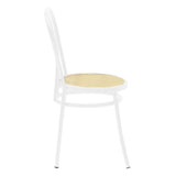 Scaun Vienna rattan metal, Alb - Bej, 100x200 cm - Bej