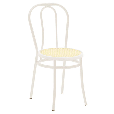 Scaun Vienna rattan metal, Alb - Bej, 100x200 cm