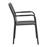 Scaun de exterior Vista stivuibil, aluminiu, Diverse culori, 62x60x84 cm - Negru