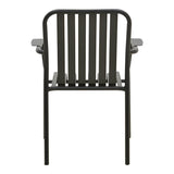Scaun de exterior Vista stivuibil, aluminiu, Diverse culori, 62x60x84 cm - Negru