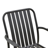 Scaun de exterior Vista stivuibil, aluminiu, Diverse culori, 62x60x84 cm - Negru