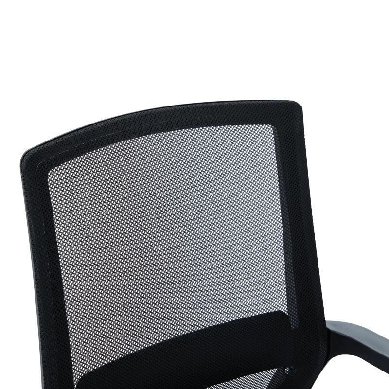 Scaun vizitator Palma, mesh, 46x52x94 cm - Negru
