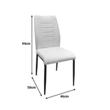 Scaun Wedena, Stofa, 46x50x94 cm - Antracit