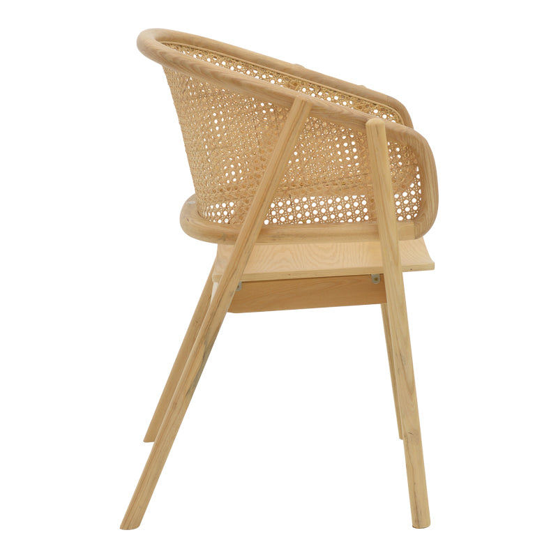 Scaun Wenzy din lemn masiv Natural toon, 58x58x82 cm, detaliu produs