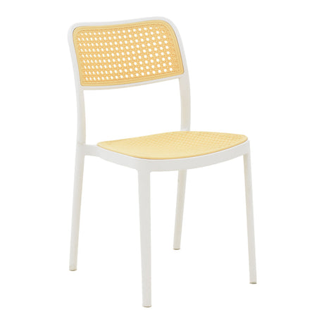 Scaun Westley, Alb - Negru, 55x47x81 cm