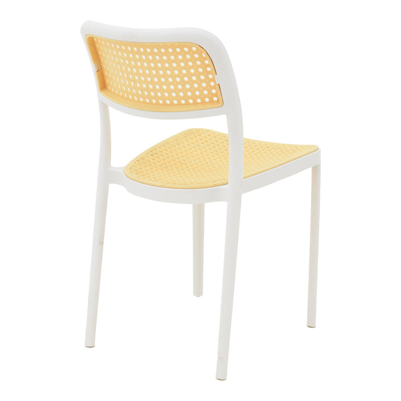 Scaun Westley, Alb - Negru, 55x47x81 cm - Alb