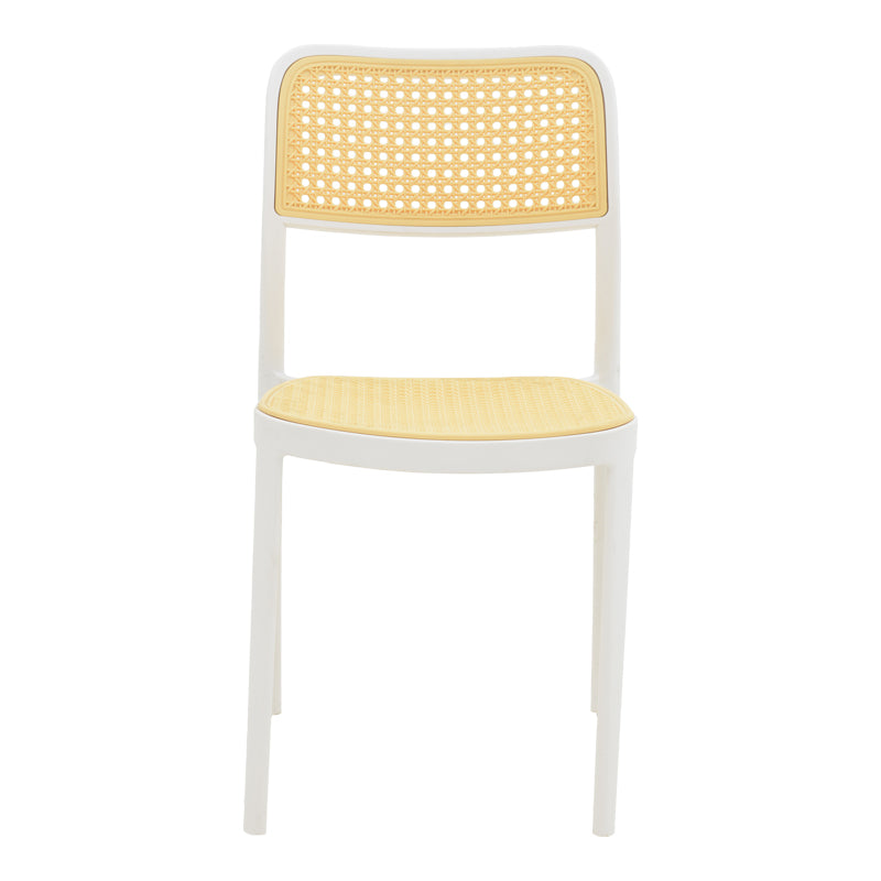 Scaun Westley, Alb - Negru, 55x47x81 cm - Alb