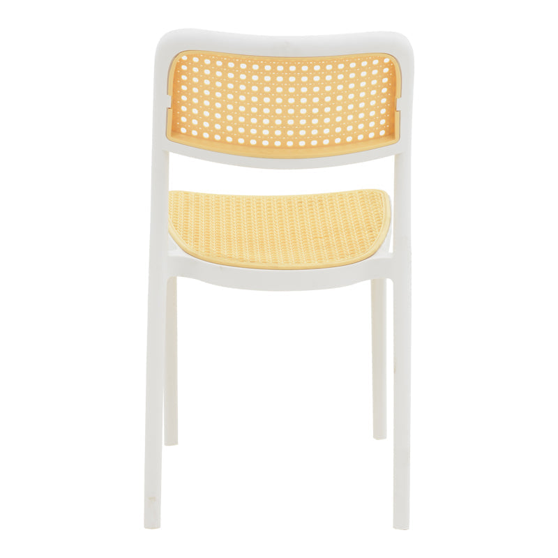 Scaun Westley, Alb - Negru, 55x47x81 cm - Alb