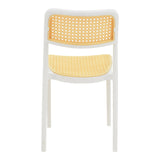 Scaun Westley, Alb - Negru, 55x47x81 cm - Alb