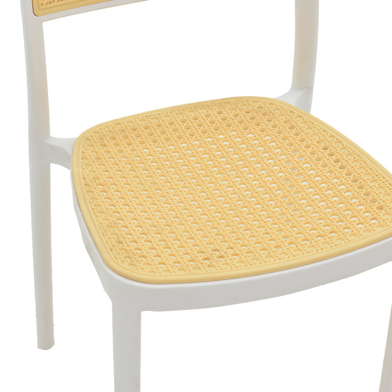Scaun Westley, Alb - Negru, 55x47x81 cm - Alb
