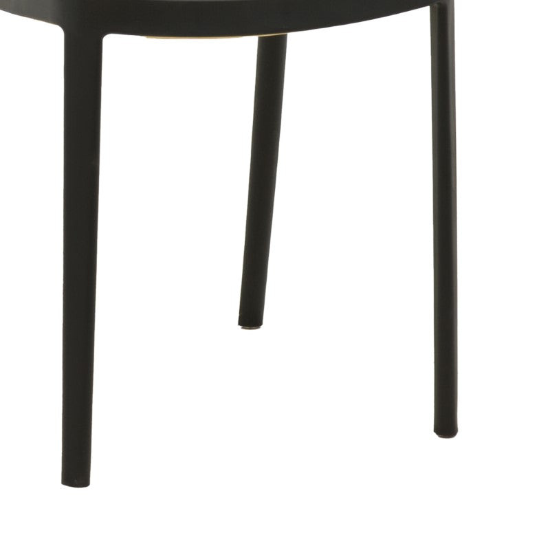 Scaun Westley, Alb - Negru, 55x47x81 cm - Negru