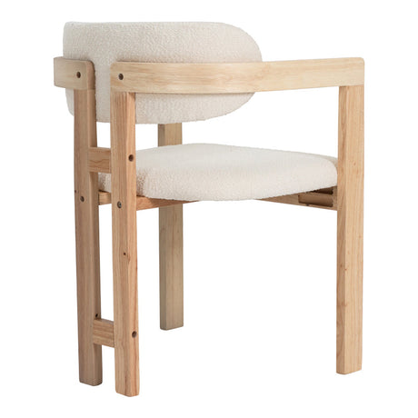 Scaun Winsor, Lemn rubberwood, Bej, 59x51x76 cm