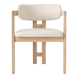 Scaun Winsor, Lemn rubberwood, Bej, 59x51x76 cm