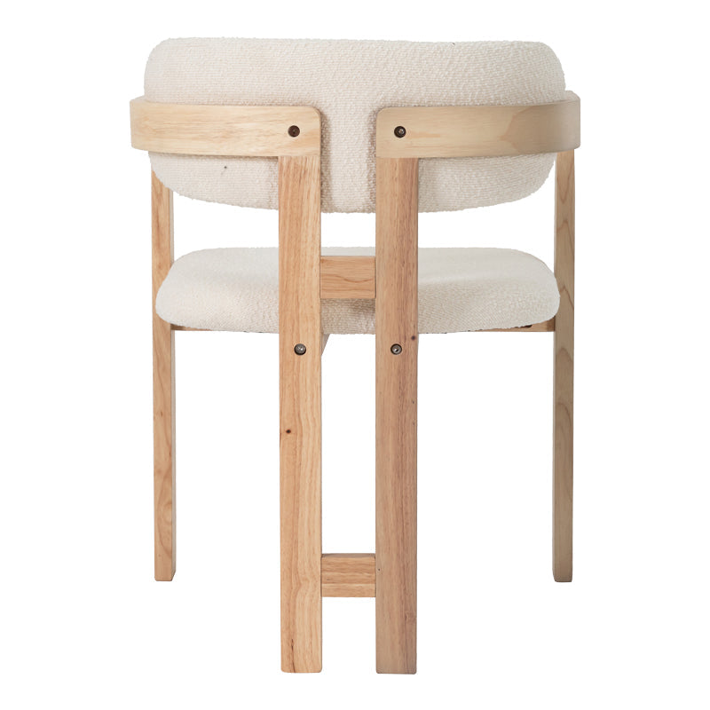 Scaun Winsor, Lemn rubberwood, Bej, 59x51x76 cm