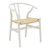 Scaun Wishbone, Alb, 53x55x76 cm