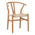 Scaun Wishbone rubberwood-rope, Natural, 60x51x80 cm