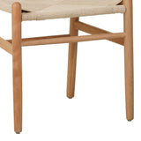Scaun Wishbone rubberwood-rope, Natural, 60x51x80 cm