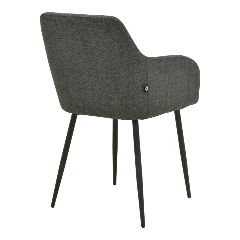 Scaun Zerfia, Stofa, 43x60x85 cm - Antracit