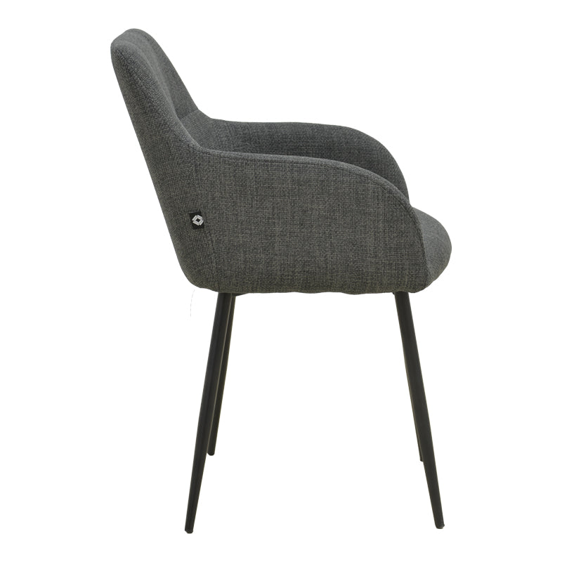 Scaun Zerfia, Stofa, 43x60x85 cm - Antracit