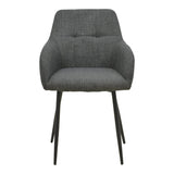Scaun Zerfia, Stofa, 43x60x85 cm - Antracit