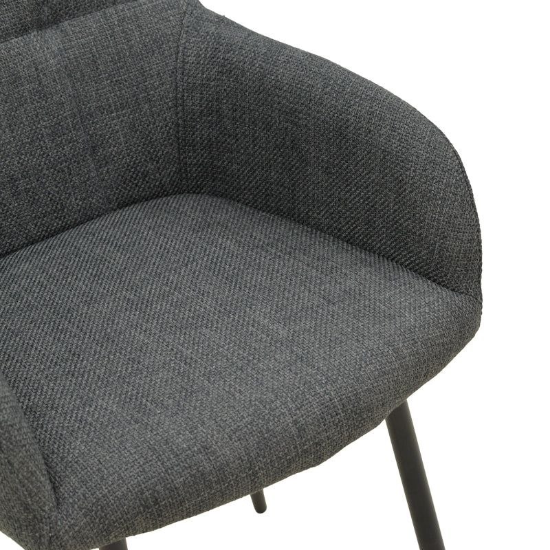 Scaun Zerfia, Stofa, 43x60x85 cm - Antracit