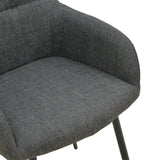 Scaun Zerfia, Stofa, 43x60x85 cm - Antracit