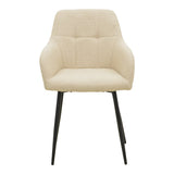 Scaun Zerfia, Stofa, 43x60x85 cm - Bej